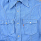Vintage 1970s Levi's Western Style Pearl Snap Button Up Shirt Made in USA Men's L from propervintagecanada