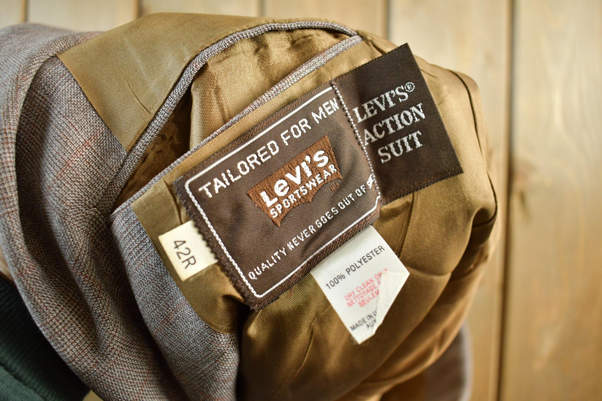 Vintage 1970s Levis Action Suit 3 Piece Suit Men's 42R Men's Medium from propervintagecanada