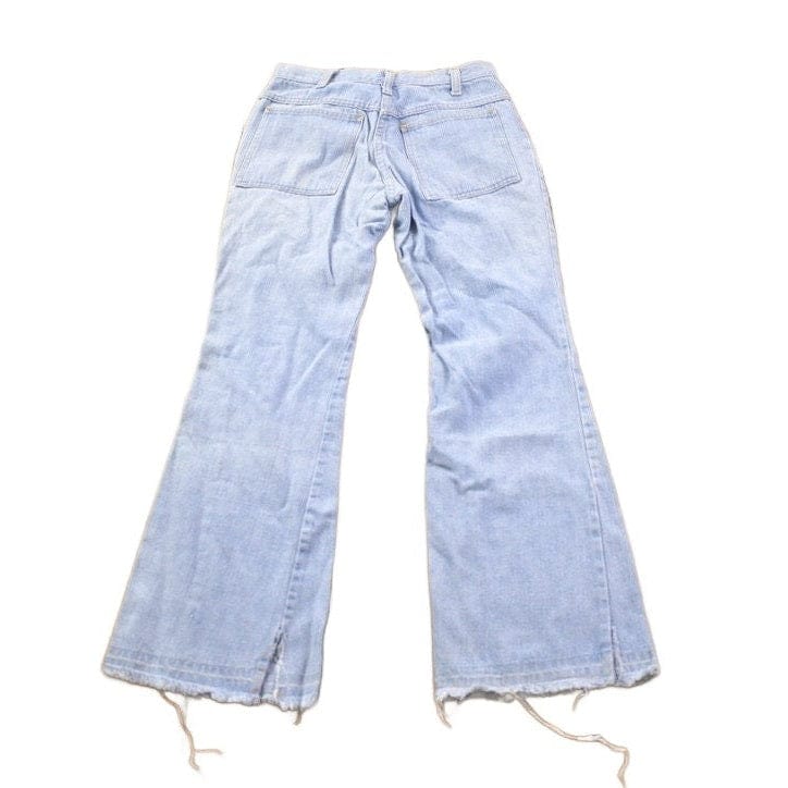 Vintage 1970s Light Wash Bootcut Denim Jeans Women's 26 x 27.5 from propervintagecanada