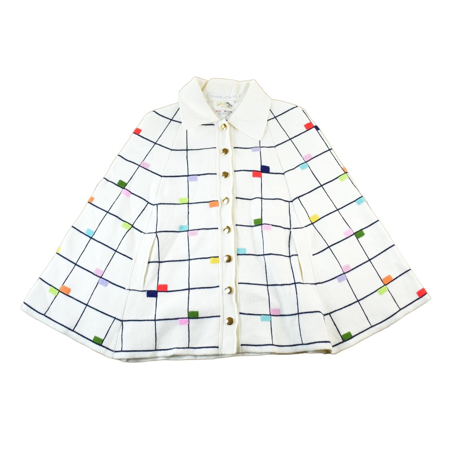 Vintage 1970s Lilly Of California Knit Abstract Pattern Sweater Womens S from propervintagecanada