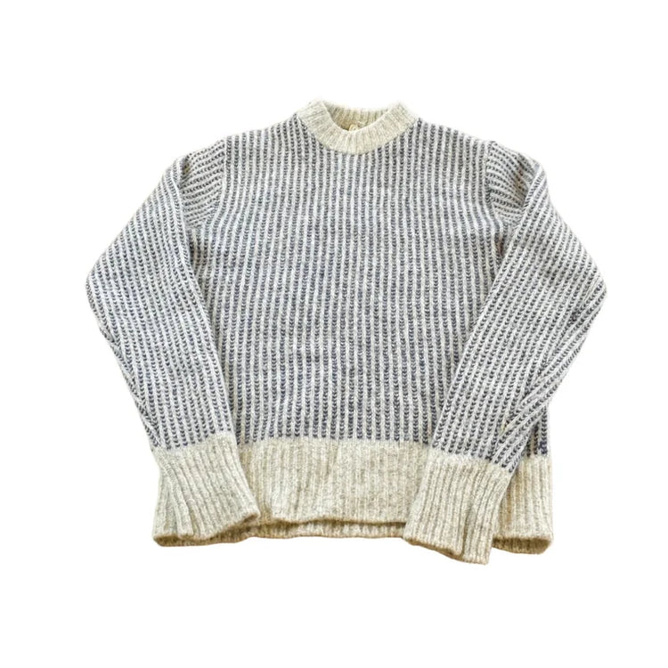 Vintage 1970s LL Bean Striped Knit Wool Sweater Men's S from propervintagecanada