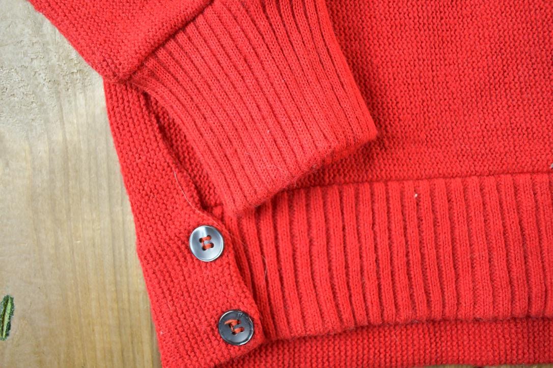 Vintage 1970s Lord James Knit Perfect Mild Distress Cardigan Sweater Men's Medium from propervintagecanada