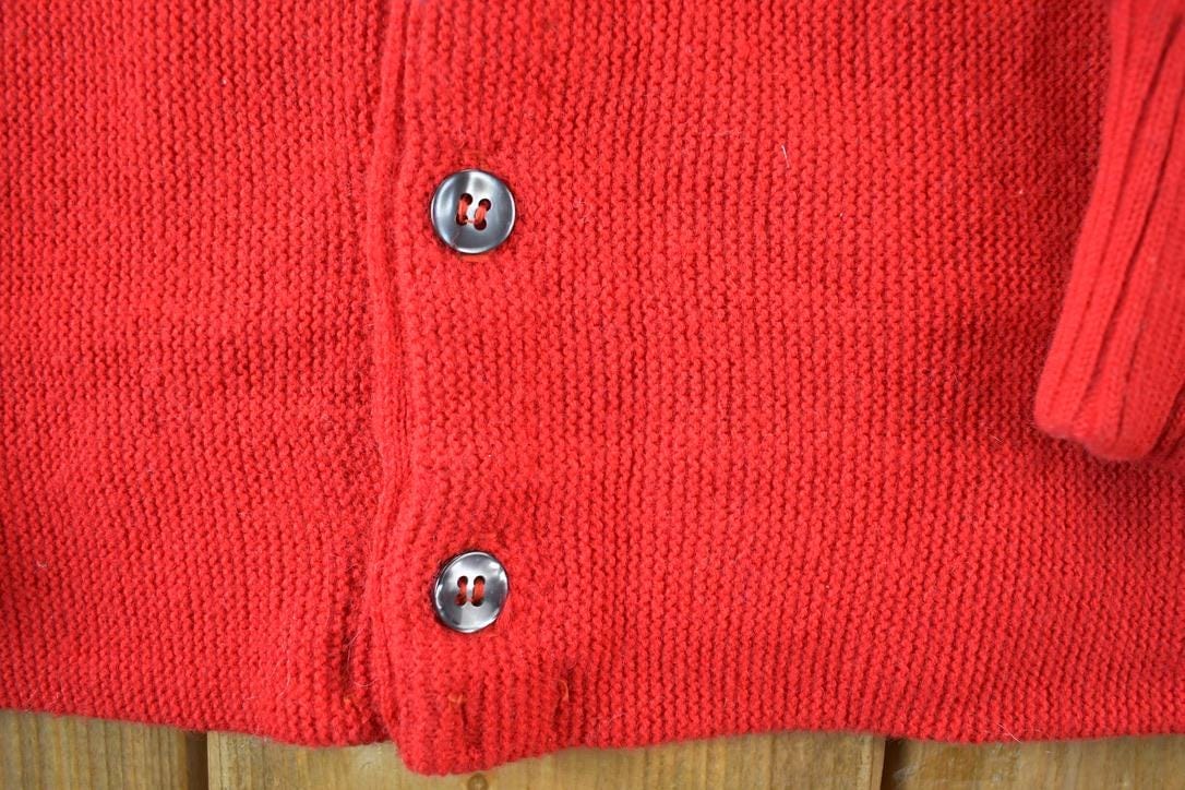 Vintage 1970s Lord James Knit Perfect Mild Distress Cardigan Sweater Men's Medium from propervintagecanada