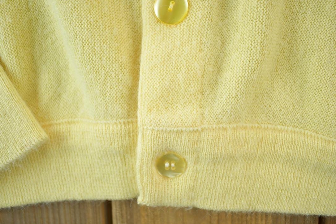 Vintage 1970s Lord Jeff Knit Perfect Mild Distress Cardigan Sweater Made In USA from propervintagecanada