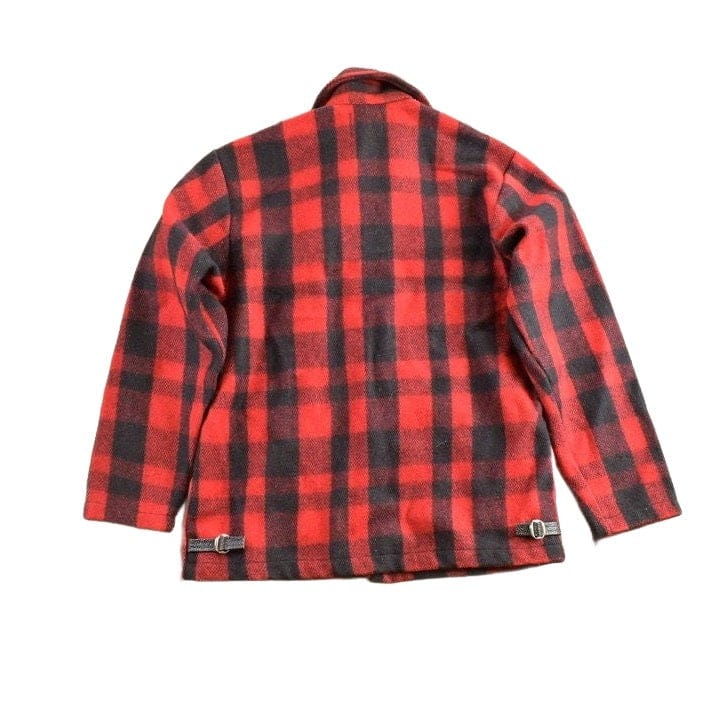 Vintage 1970s Lumber King Plaid Flannel Zip Up Jacket Men's Medium from propervintagecanada