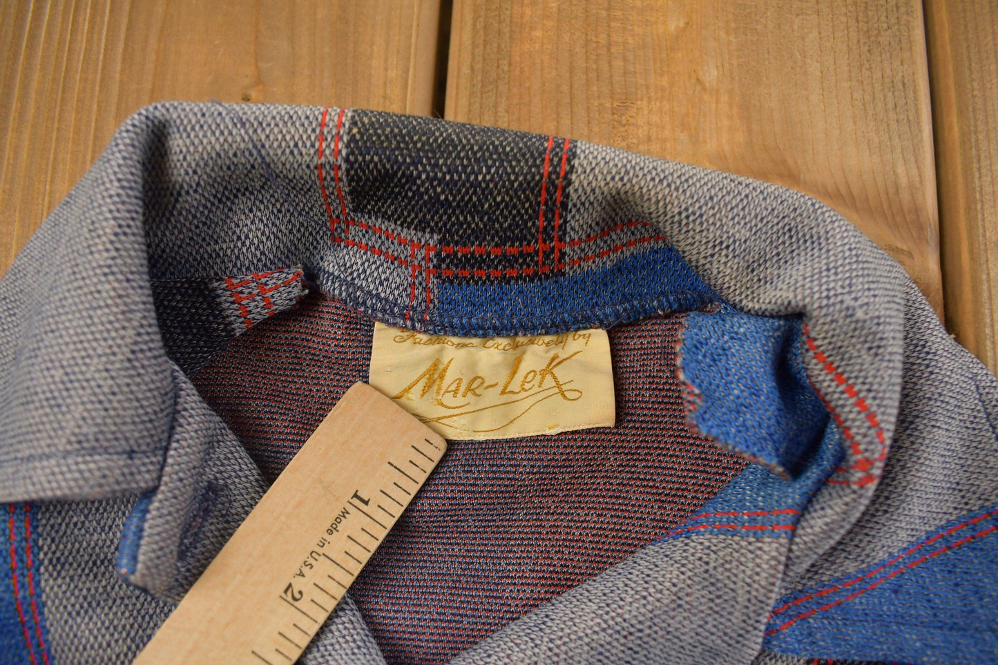 Vintage 1970s Mar-Lek Patterned Button Up Shirt / 1970s Button Down / Vintage Flannel / Basic Button Up from propervintagecanada