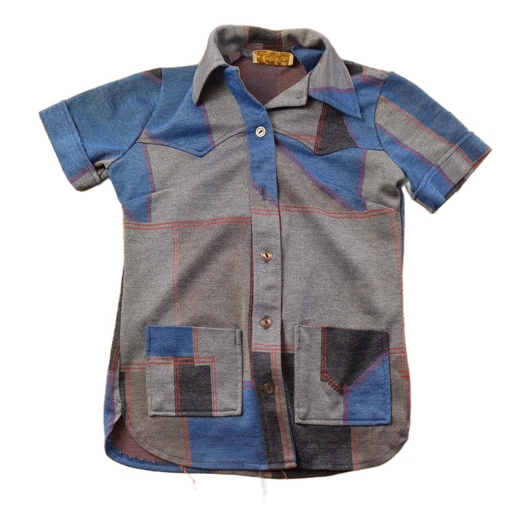 Vintage 1970s Mar-Lek Patterned Button Up Shirt / 1970s Button Down / Vintage Flannel / Basic Button Up from propervintagecanada