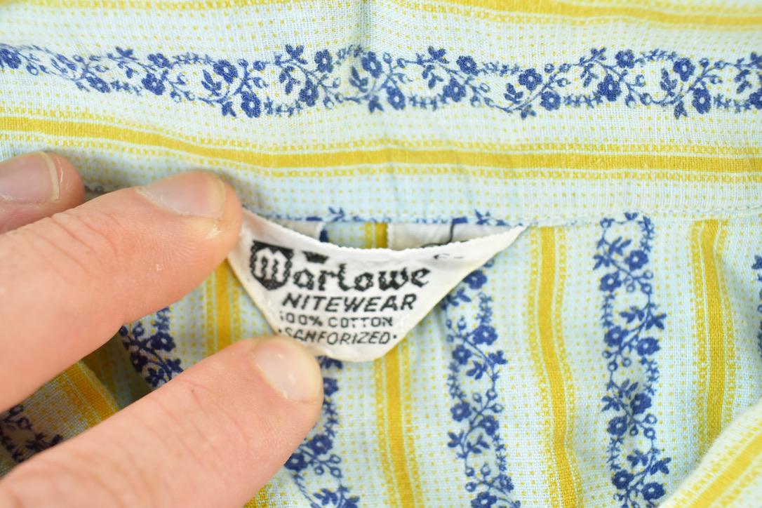 Vintage 1970s Marlowe Nightwear Button Up Shirt / Vintage Flannel / Plaid Button Up / Cowboy Shirt / Preppy Button Up from propervintagecanada