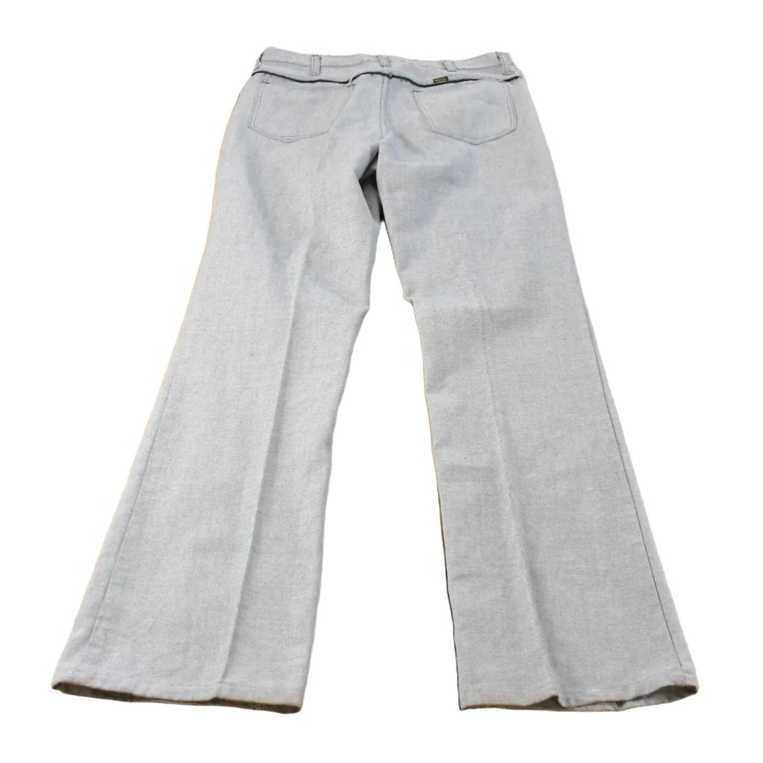 Vintage 1970s Maverick Pleated Bell Bottom Flare Pants Men's 33 x 33 from propervintagecanada