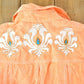 Vintage 1970s Maximum Floral Embroidered Button Up Shirt Womens M from propervintagecanada