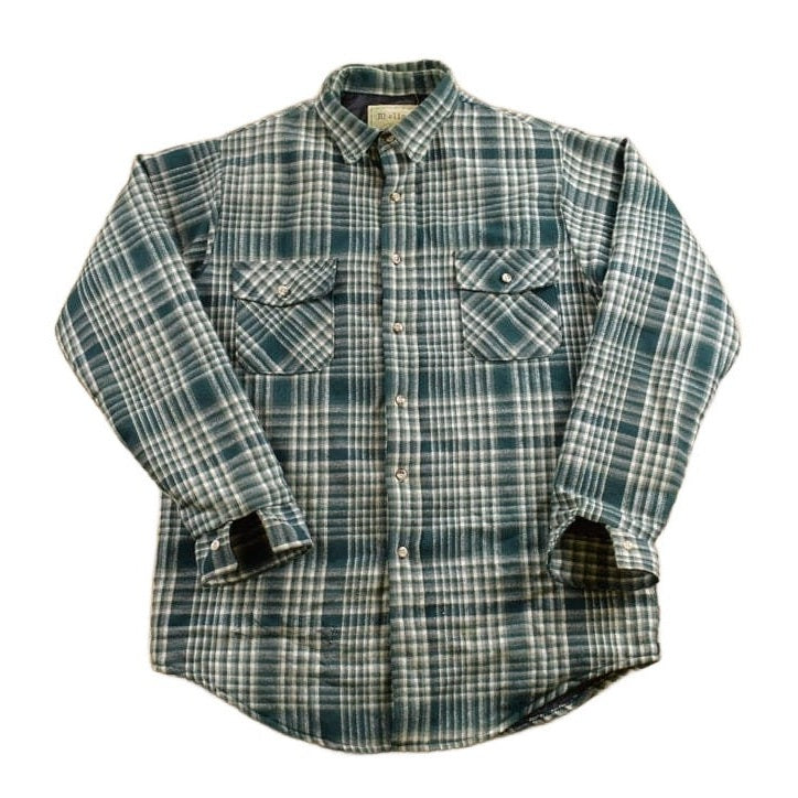 Vintage 1970s Melton Plaid Button Up Shirt Men's Large from propervintagecanada