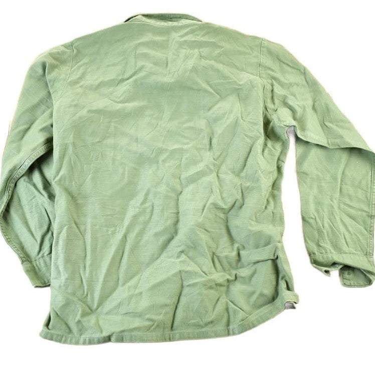 Vintage 1970s Military Button Up Shirt Mens L from propervintagecanada