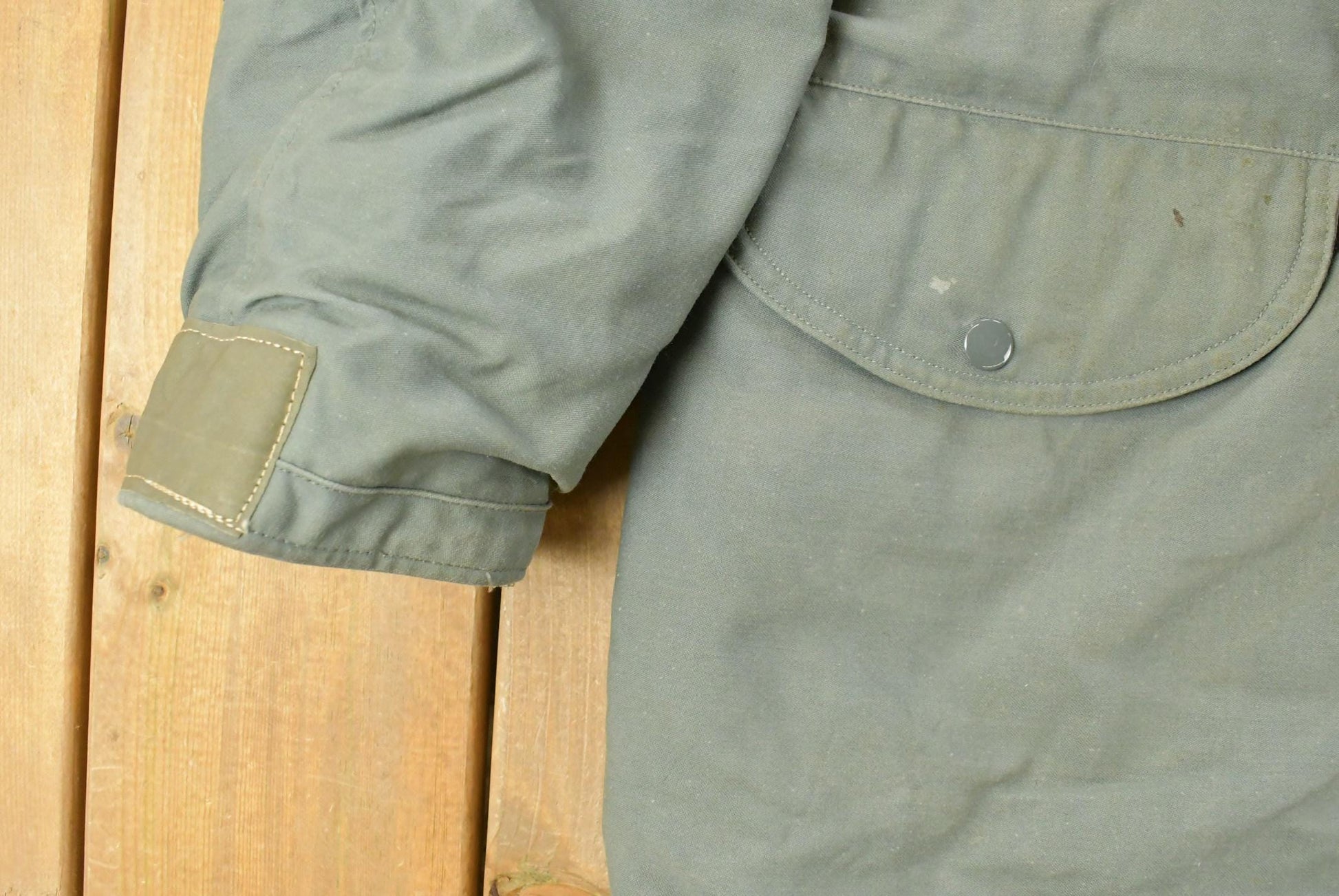 Vintage 1970s Military Cold Weather N-3B Military Fur Hood Parka Jacket Men's Small from propervintagecanada