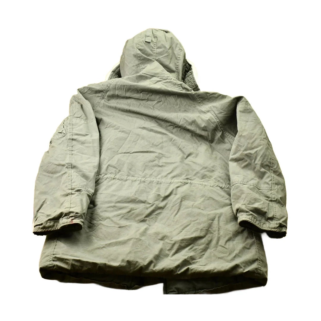 Vintage 1970s Military Fur Parka Men's Large from propervintagecanada