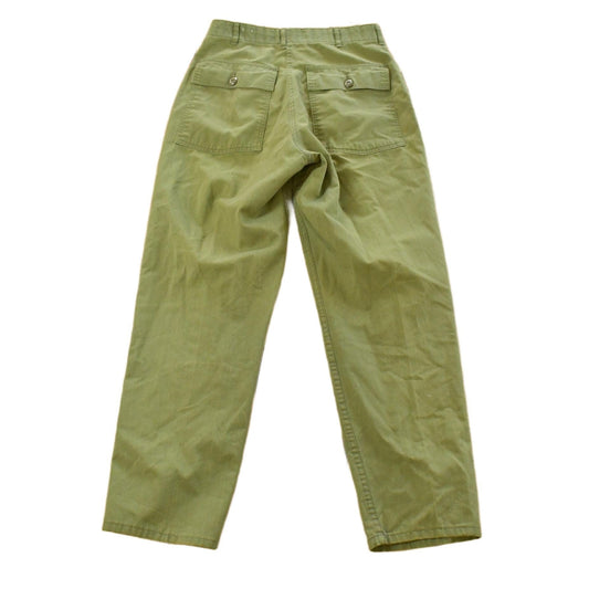 Vintage 1970s Military OG-107 Sateen Fatigue Pants Men's 28 x 29 from propervintagecanada