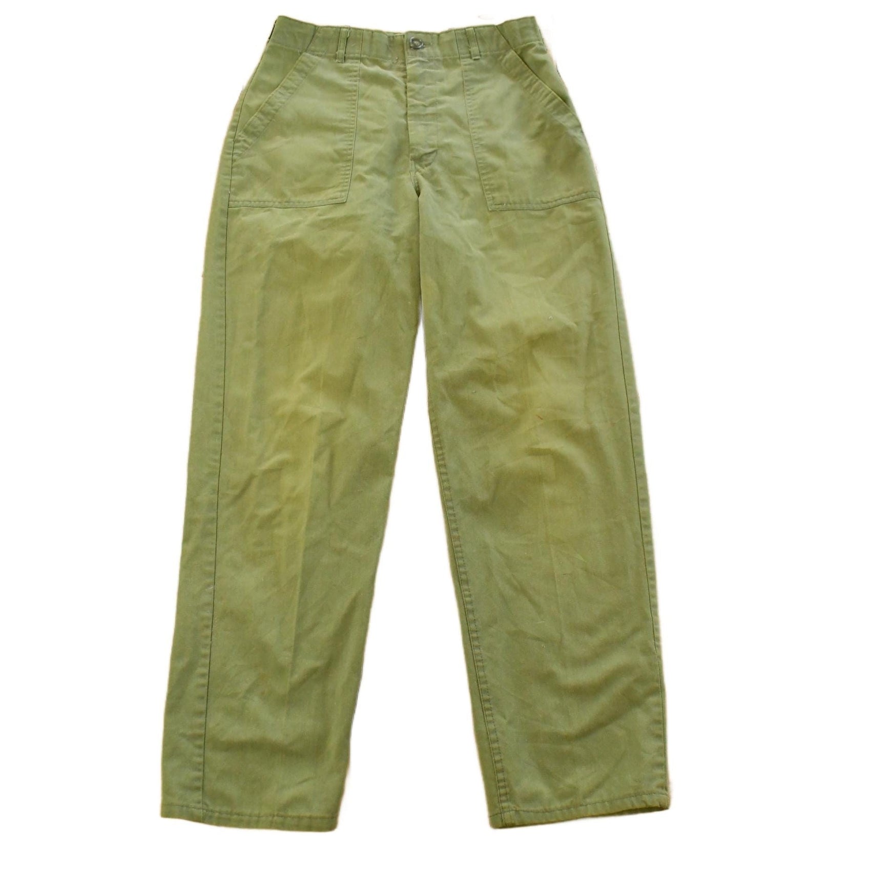 Vintage 1970s Military OG-107 Sateen Fatigue Pants Men's 28 x 29 from propervintagecanada