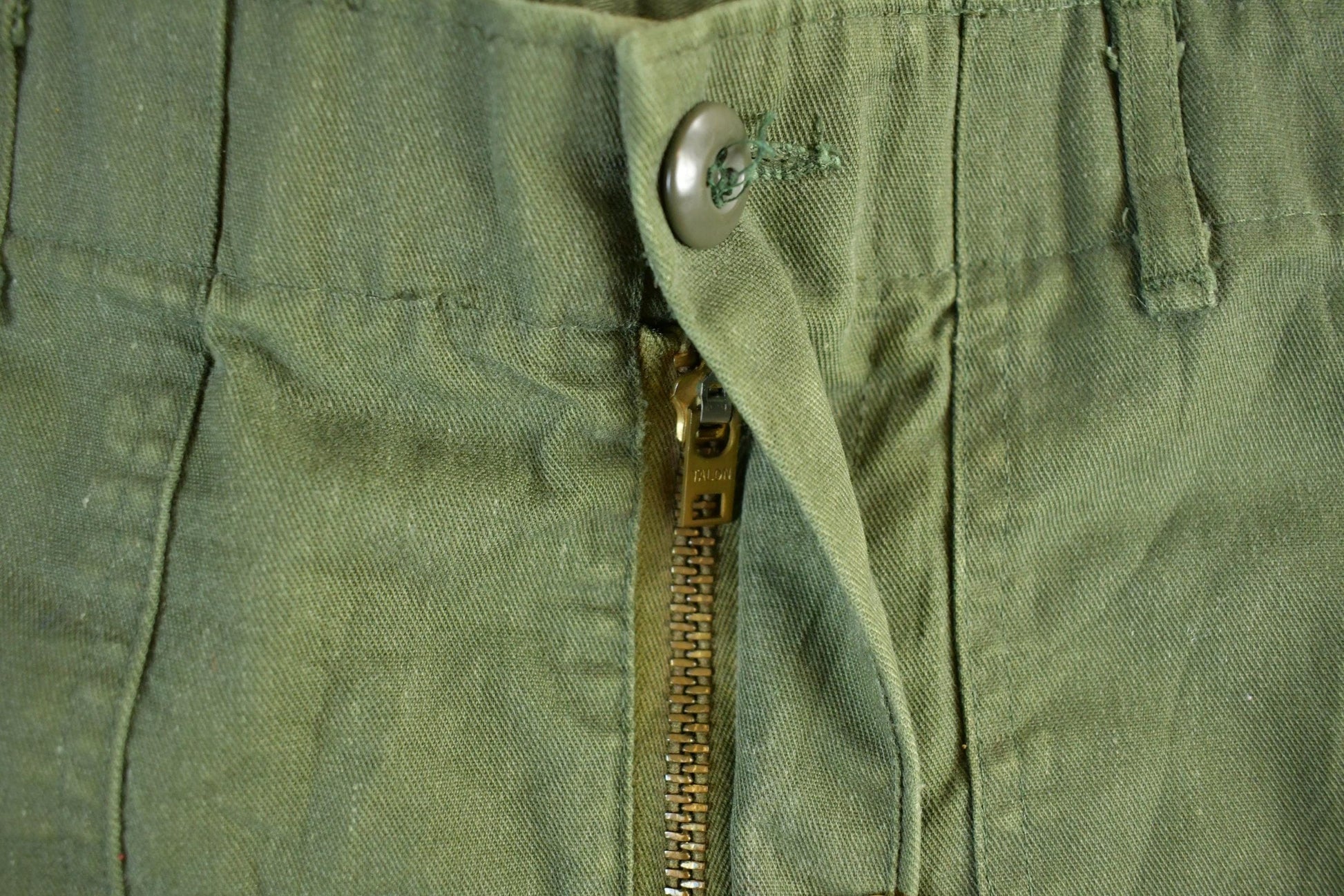 Vintage 1970s Military OG-107 Sateen Fatigue Pants Men's Medium 31 x 33