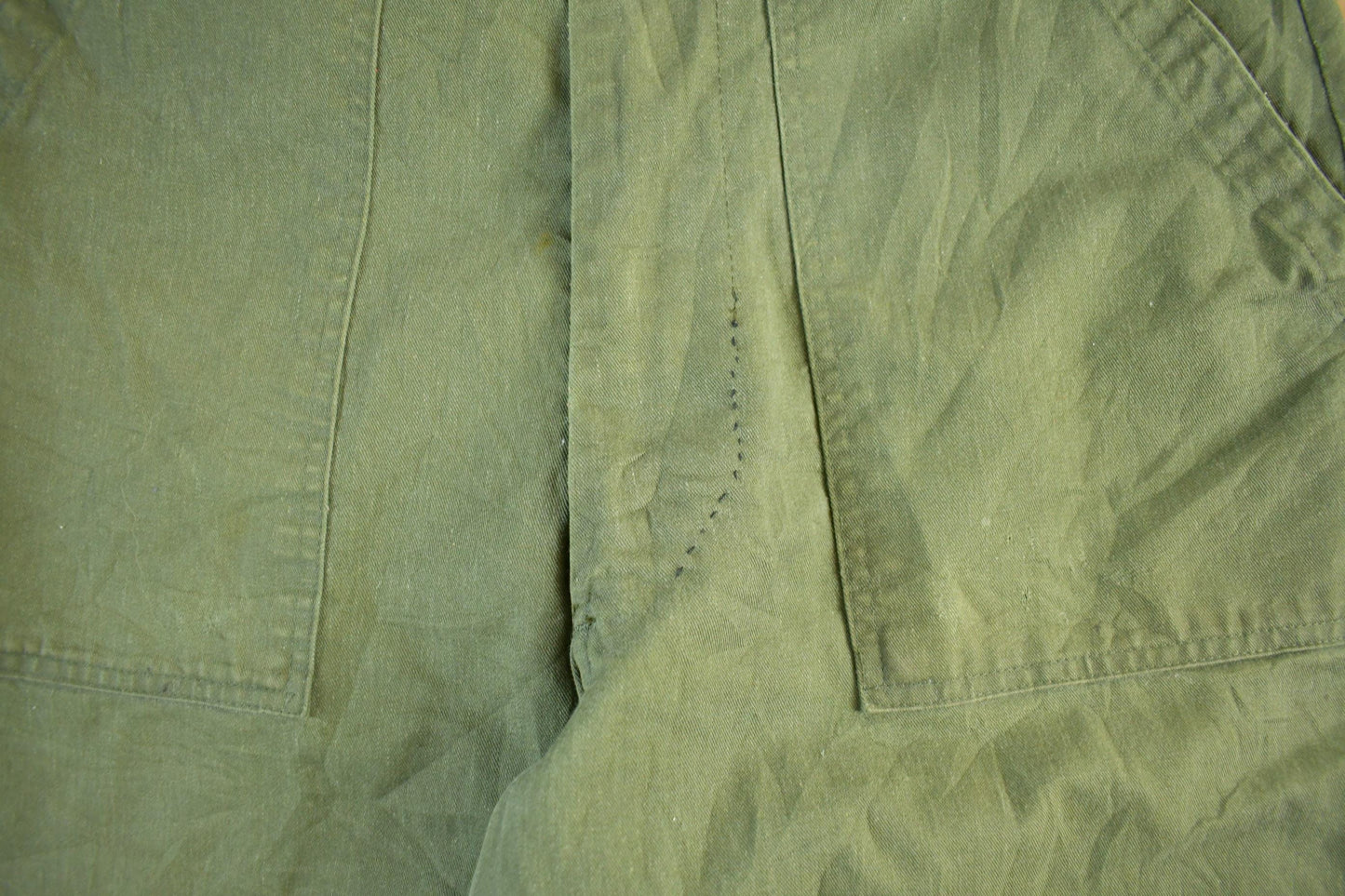Vintage 1970s Military OG-107 Sateen Fatigue Pants Men's Medium 31 x 33