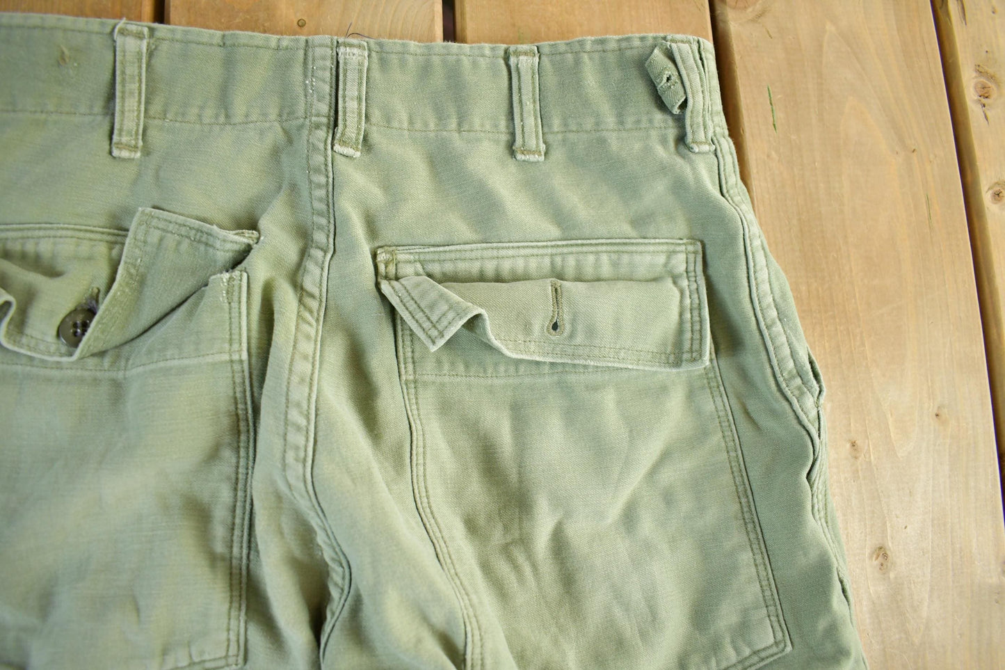 Vintage 1970s Military OG-107 Sateen Fatigue Pants Men's Small 28 x 32