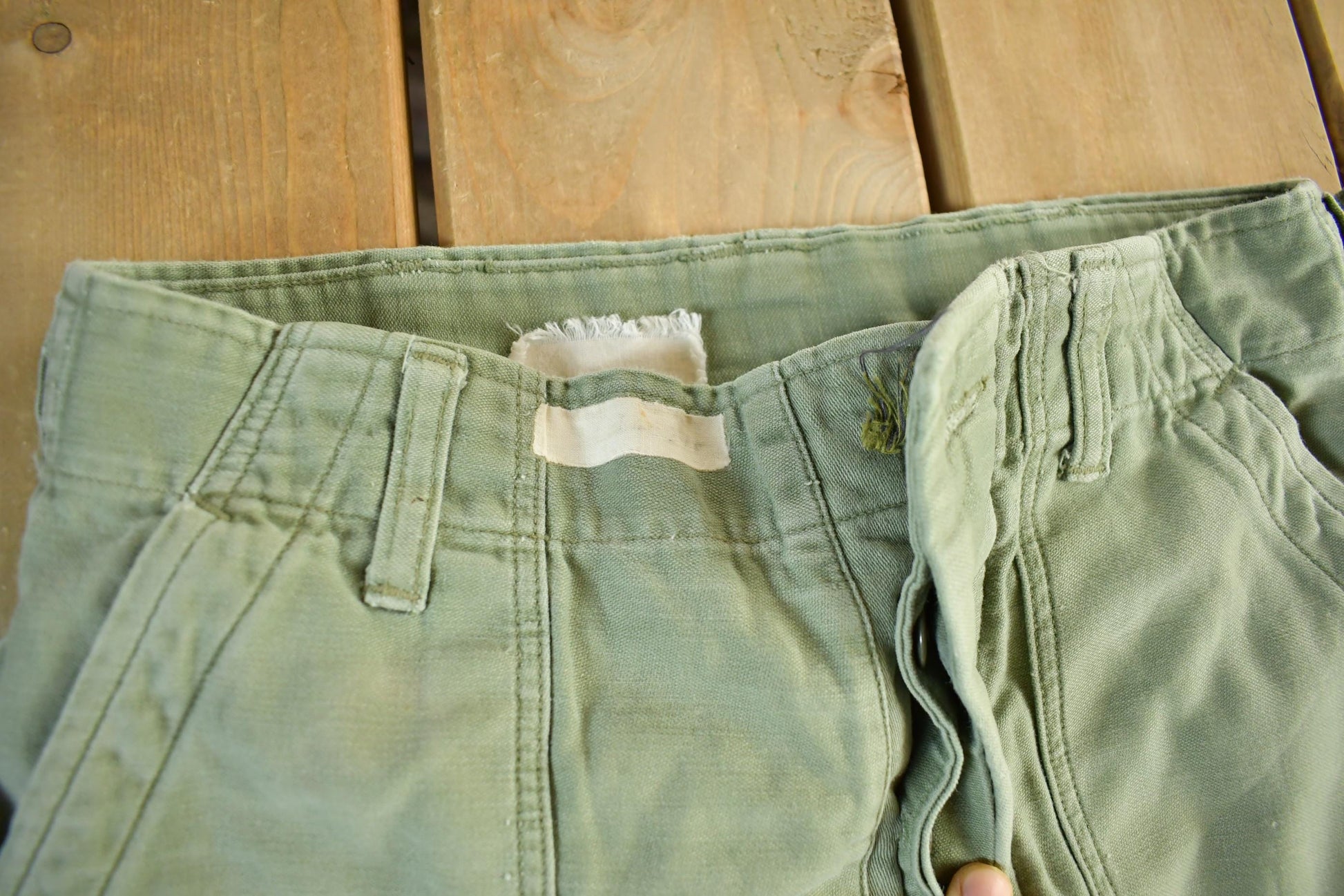 Vintage 1970s Military OG-107 Sateen Fatigue Pants Men's Small 28 x 32