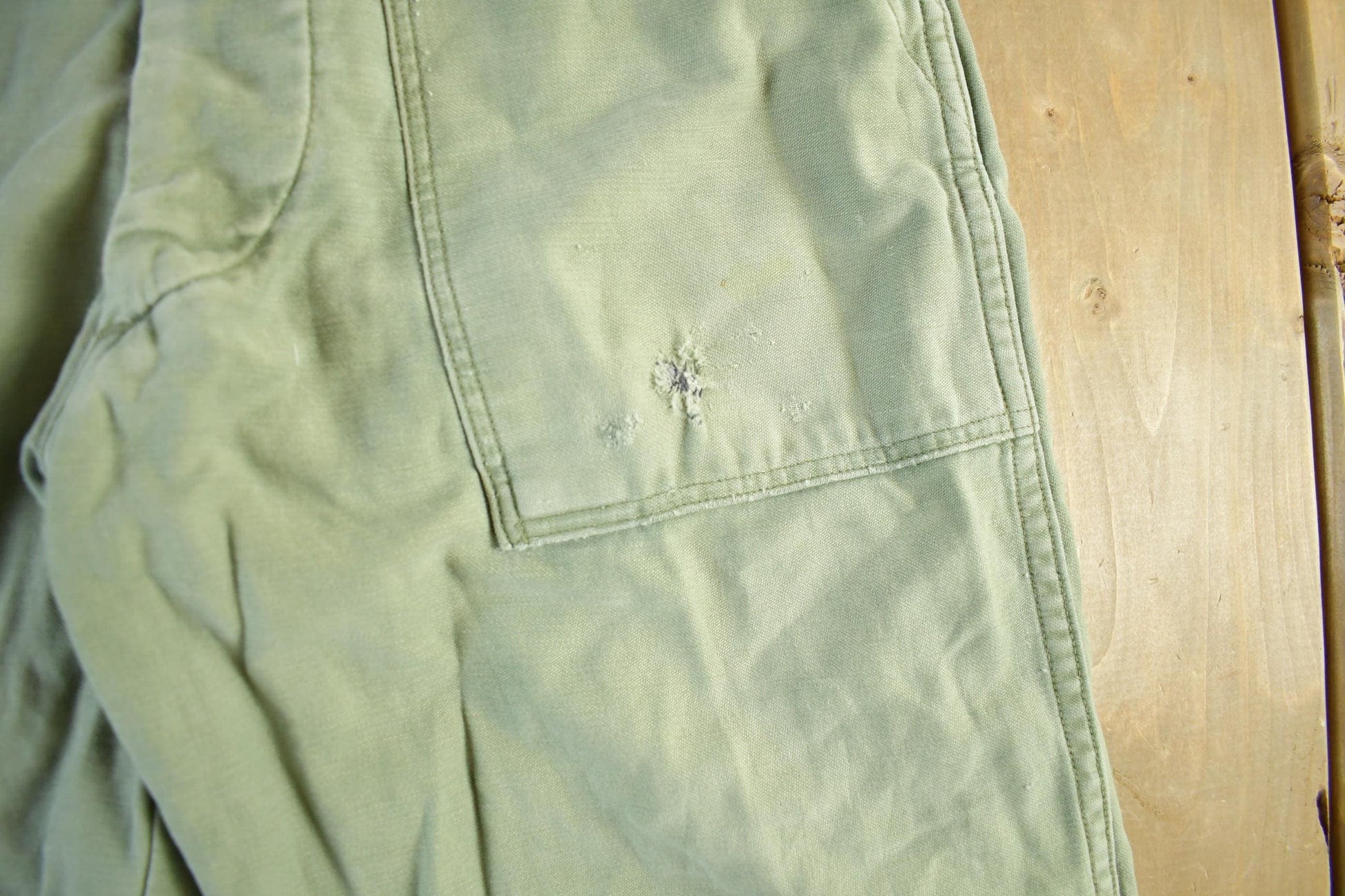 Vintage 1970s Military OG-107 Sateen Fatigue Pants Men's Small 28 x 32
