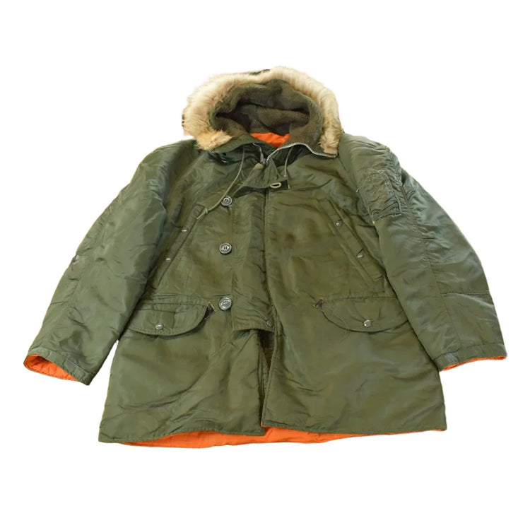 Vintage 1970s Military Type N-3B Snorkel Parka Jacket Men's M from propervintagecanada