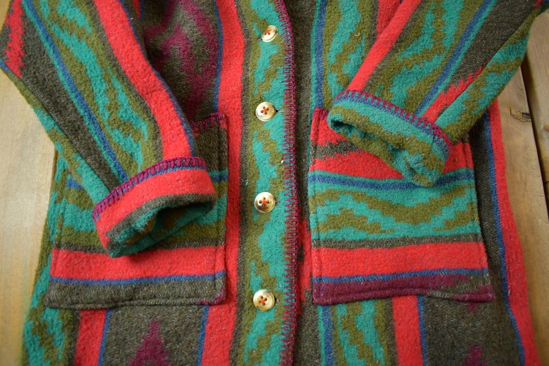Vintage 1970s Milley Stockman Western Pattern Button Up Jacket Made In USA from propervintagecanada