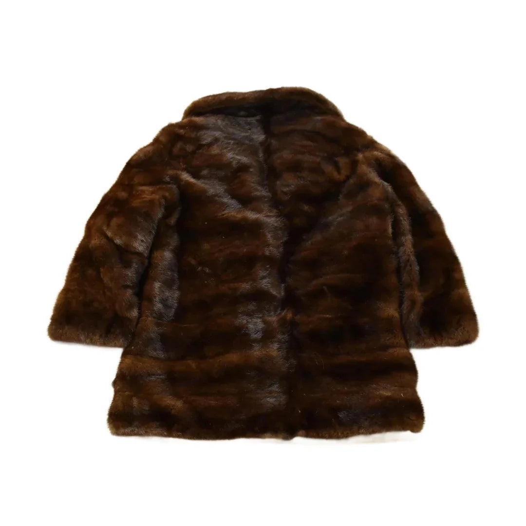 Vintage 1970s Mink Fur Coat Adult Large Men's Large from propervintagecanada