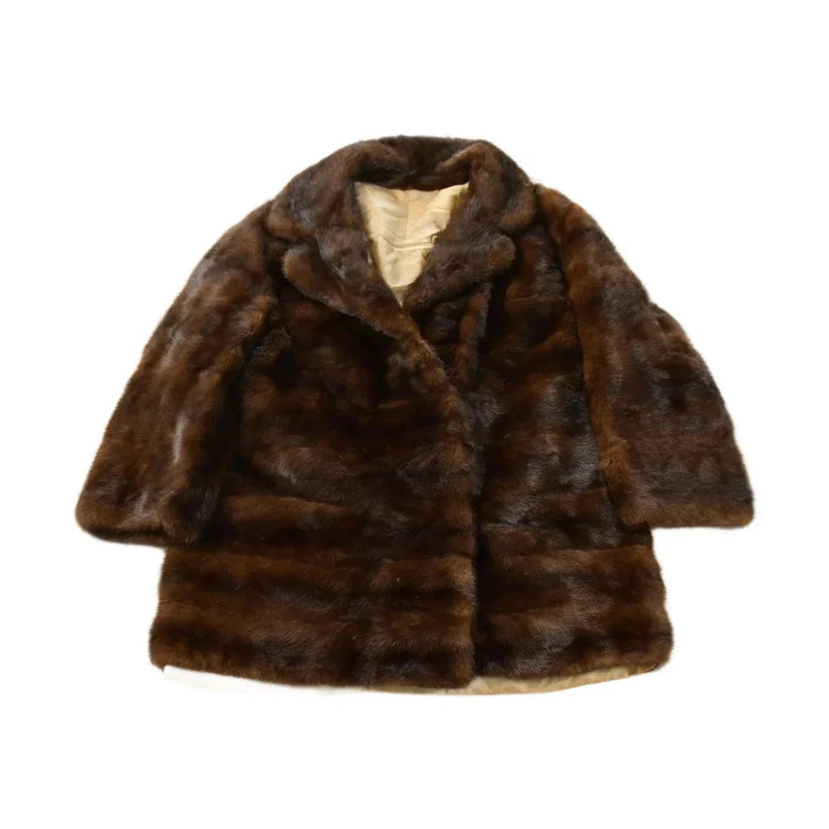 Vintage 1970s Mink Fur Coat Adult Large Men's Large from propervintagecanada