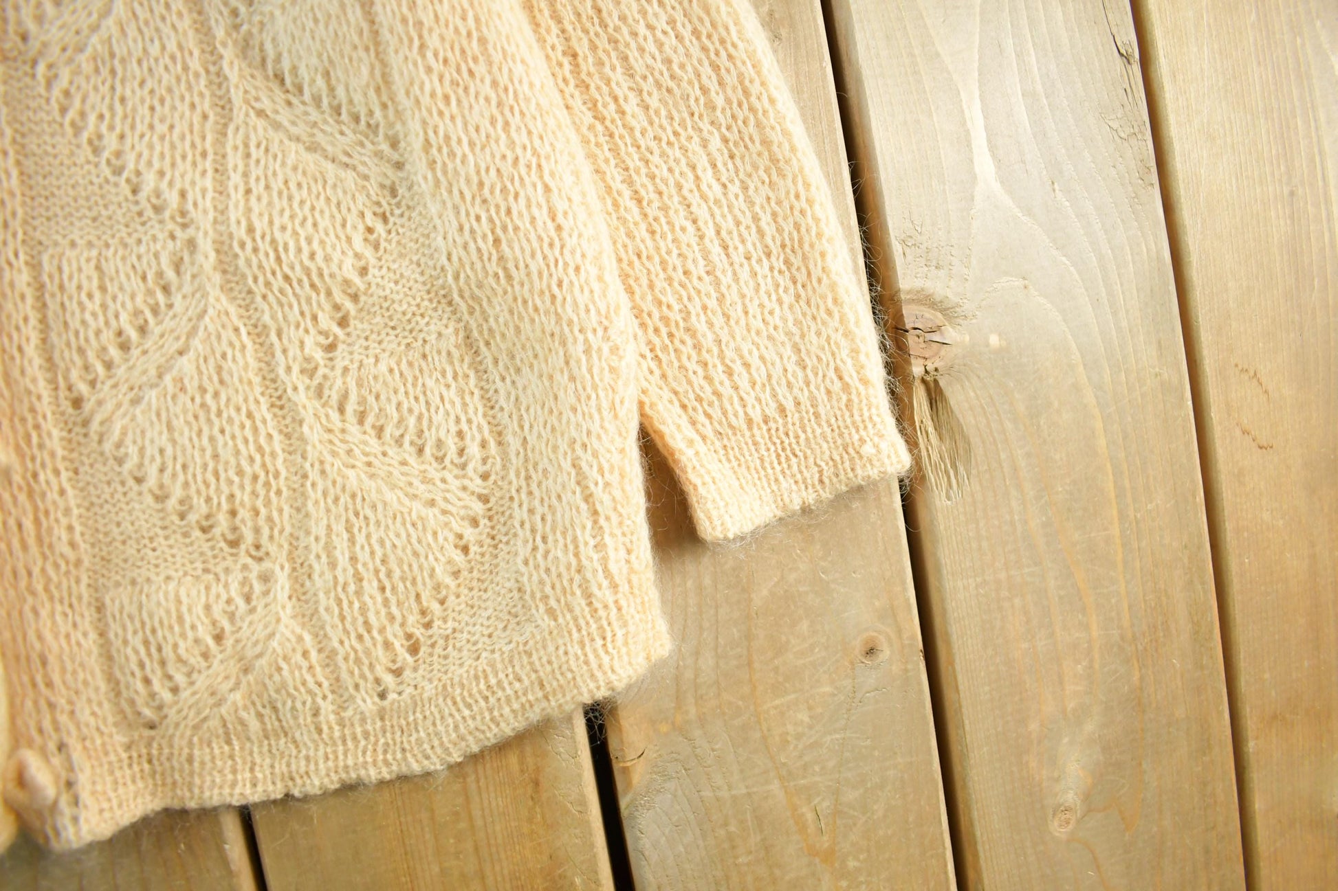 Vintage 1970s Mohair Wool Knit Cardigan Sweater Women's Small from propervintagecanada