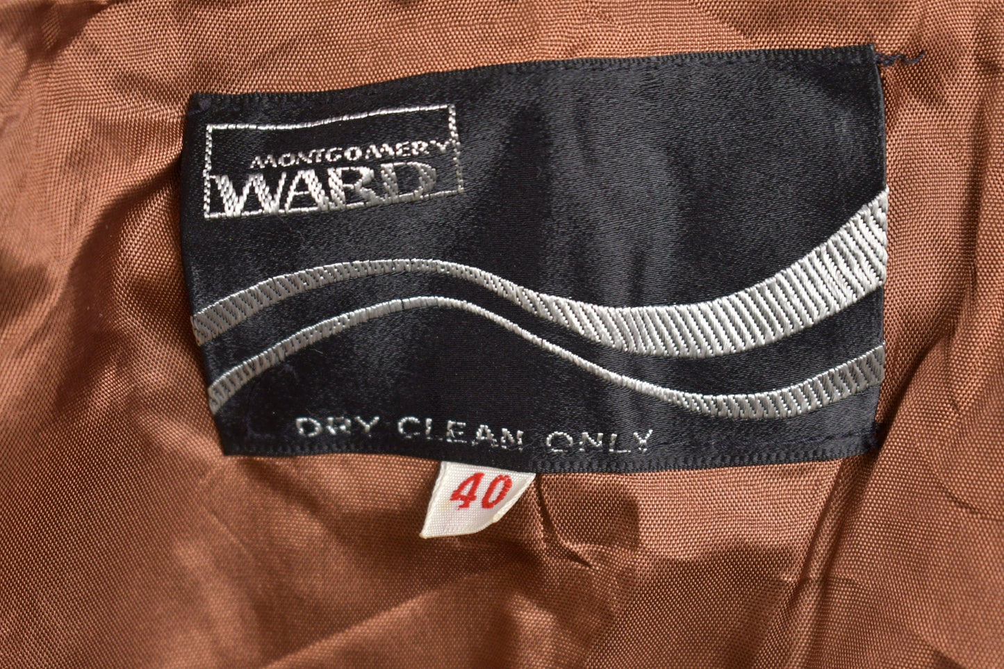 Vintage 1970s Montgomery Ward Polyester Jacket Men's Medium from propervintagecanada