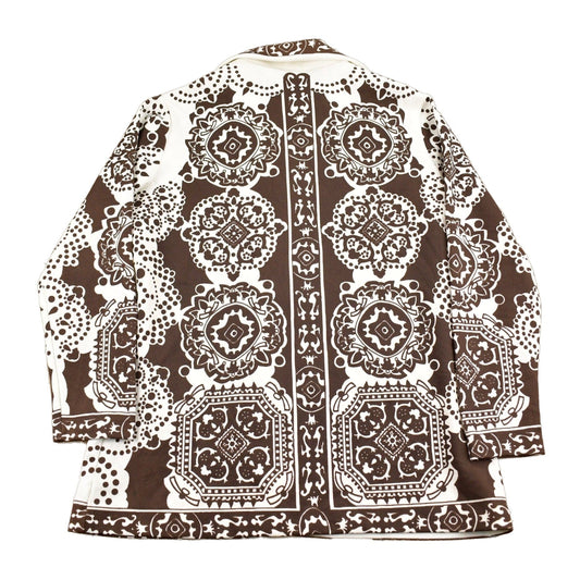 Vintage 1970s Mosaic Graphic Button Up Shirt Men's Small from propervintagecanada