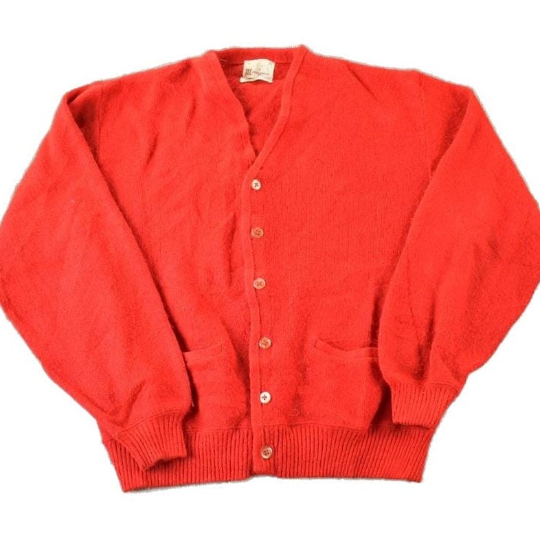 Vintage 1970s Munsingwear Knit Perfect Mild Distress Cardigan Sweater Women's S from propervintagecanada
