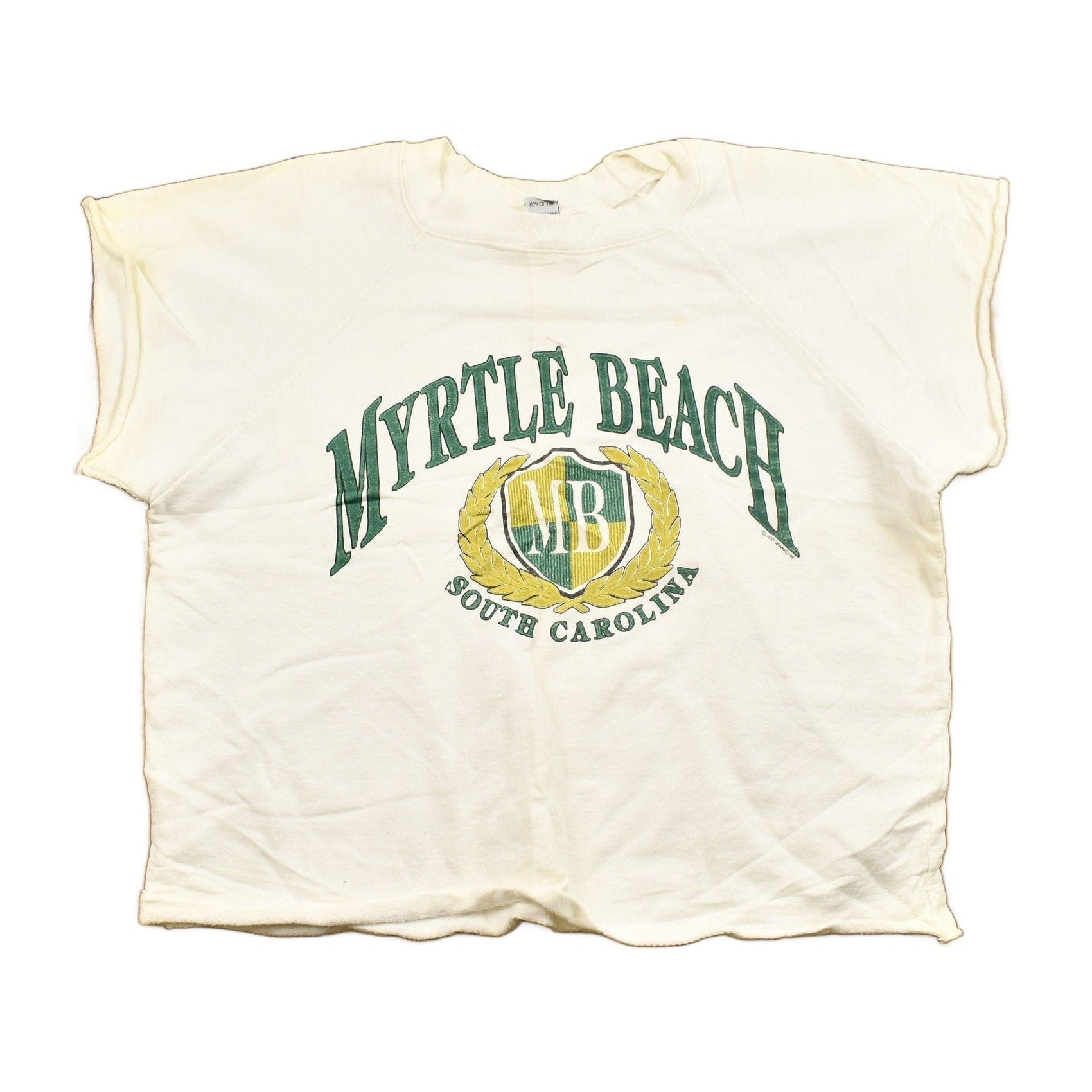Vintage 1970s Myrtle Beach South Carolina Cropped Crewneck Sweatshirt  Women's S from propervintagecanada