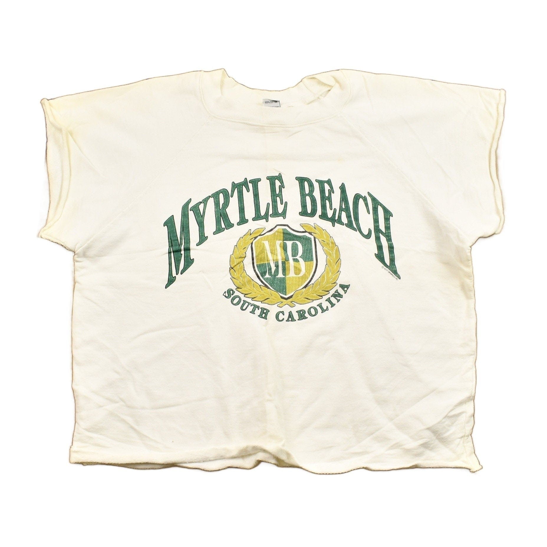 Vintage 1970s Myrtle Beach South Carolina Cropped Crewneck Sweatshirt  Women's S from propervintagecanada