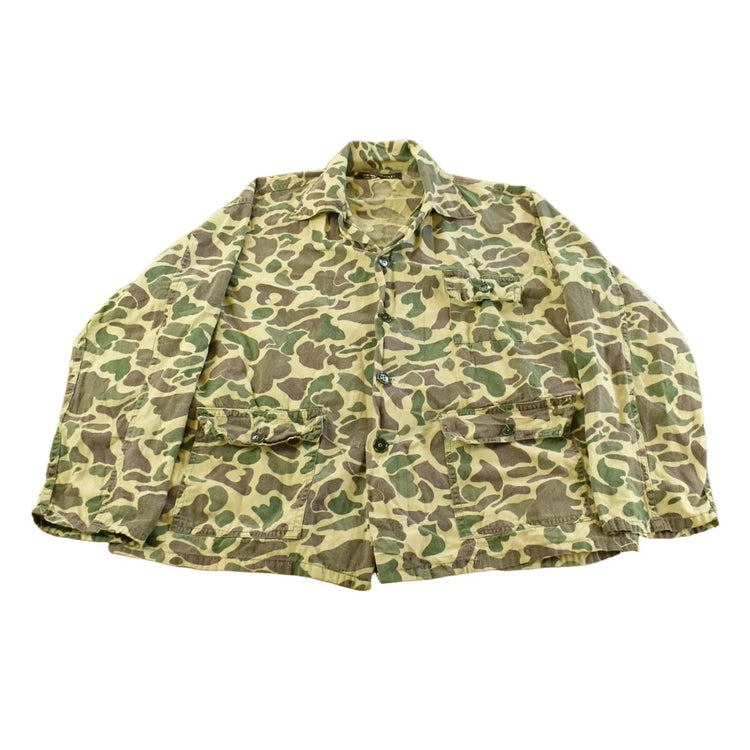 Vintage 1970s Nesco Duck Camo Button Up Shirt Men's Medium from propervintagecanada