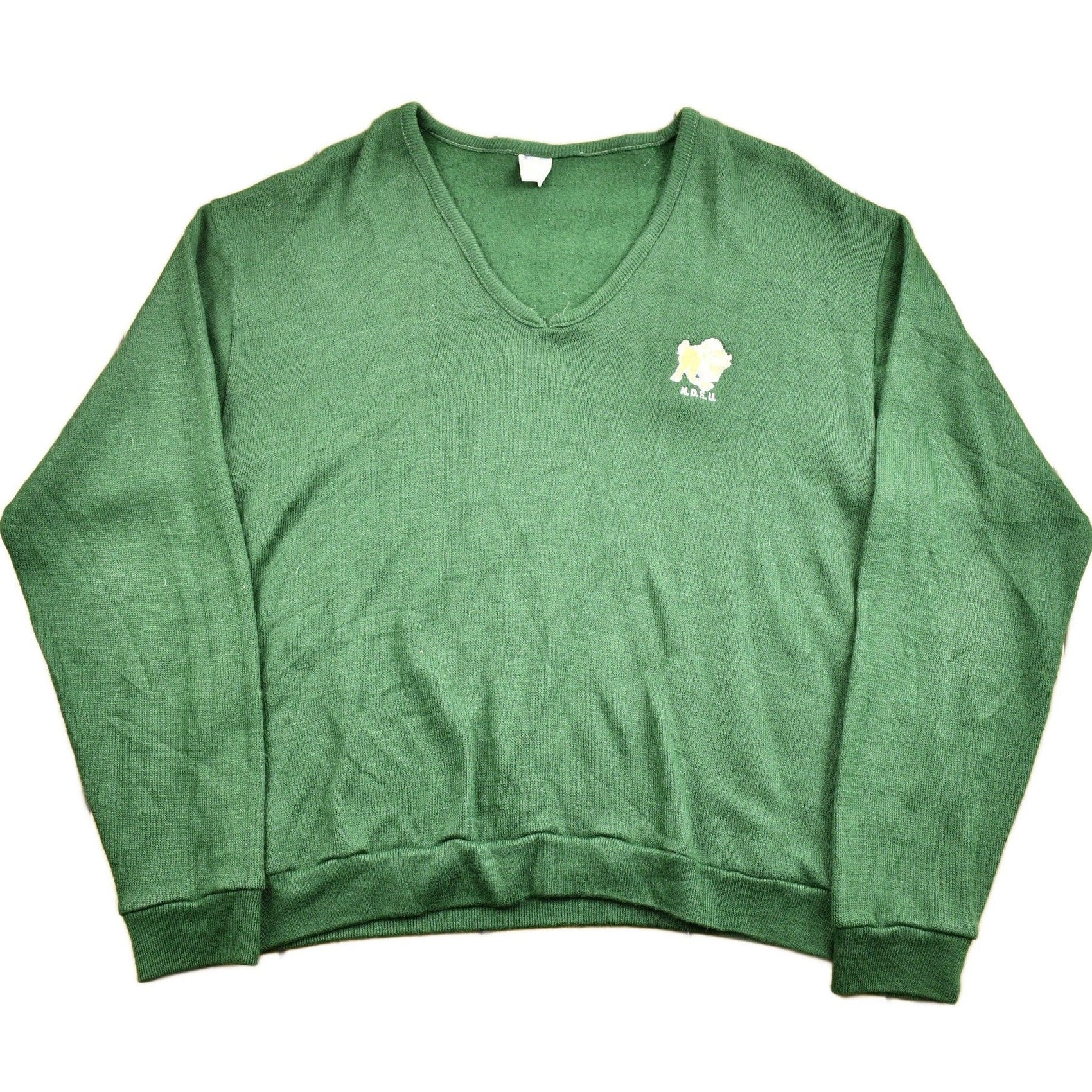 Vintage 1970s North Dakota State University Collegiate Sweater Men's Small from propervintagecanada