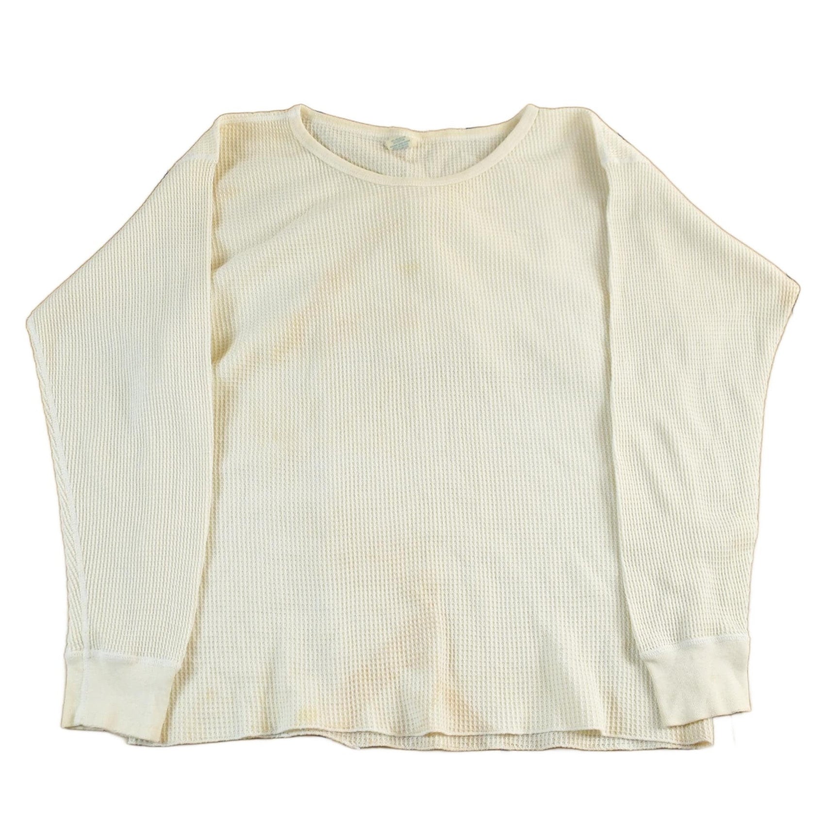 Vintage 1970s Northwest Territory Waffle Knit Long Sleeve Men's Medium from propervintagecanada