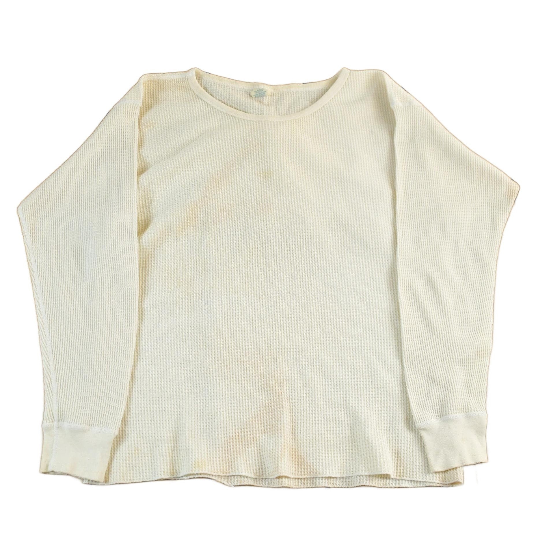 Vintage 1970s Northwest Territory Waffle Knit Long Sleeve Men's Medium from propervintagecanada