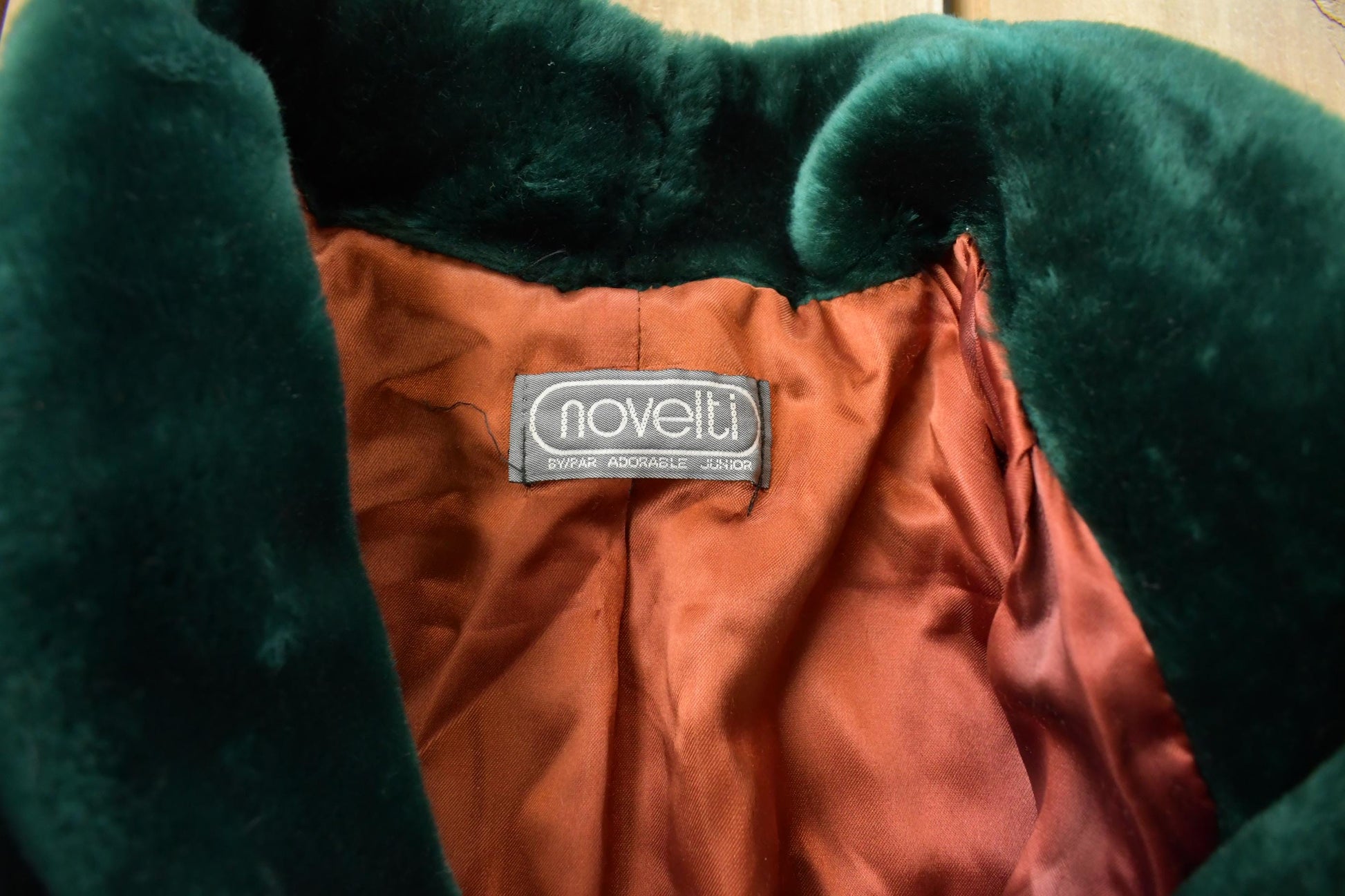 Vintage 1970s Novelti Green Acrylic Faux Fur Coat Women's XL from propervintagecanada