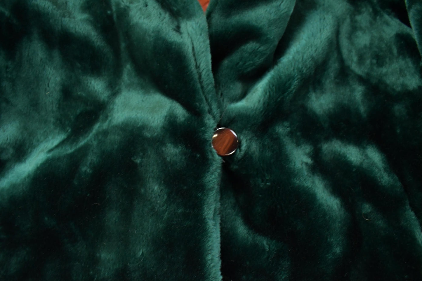 Vintage 1970s Novelti Green Acrylic Faux Fur Coat Women's XL from propervintagecanada