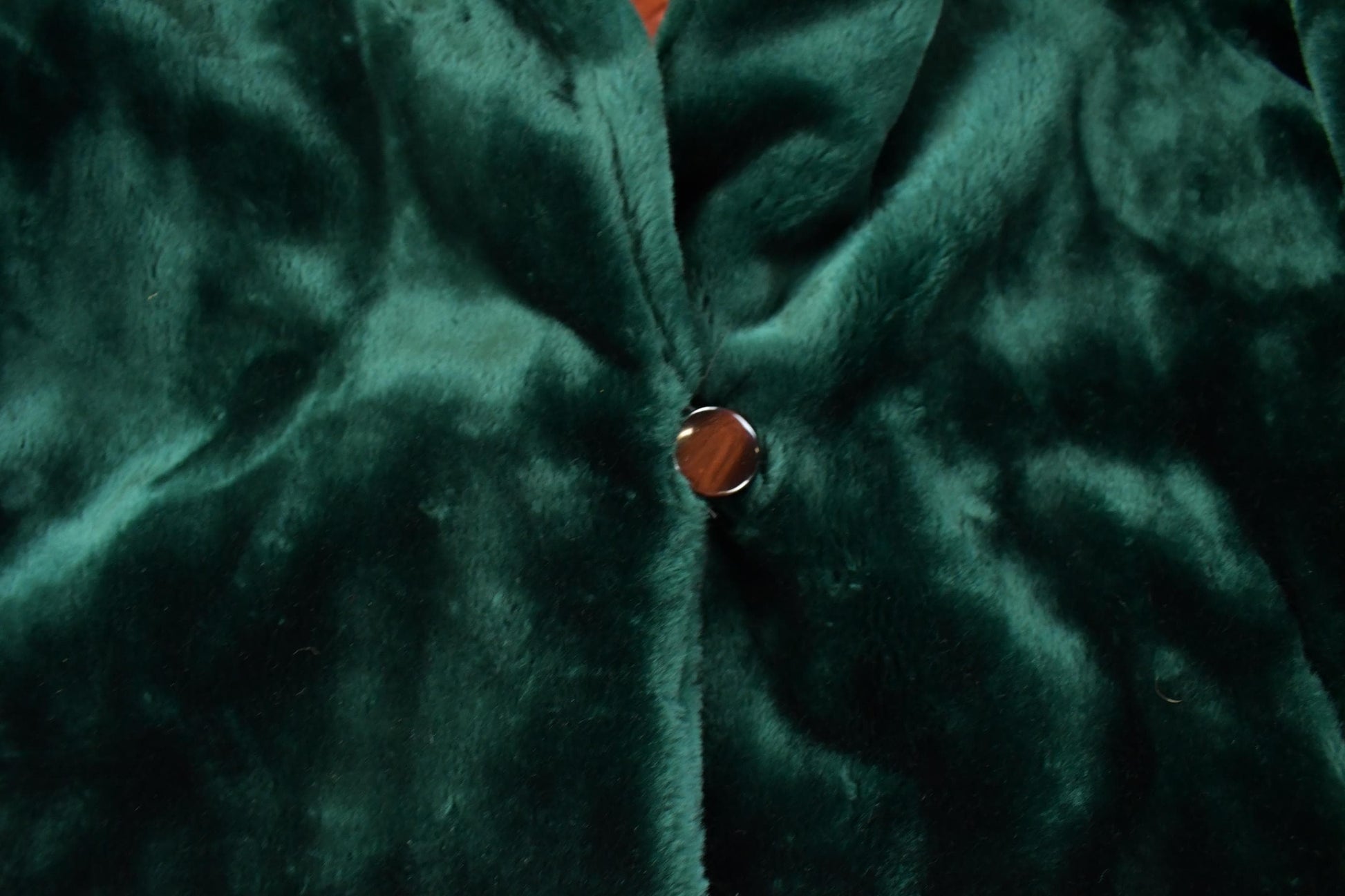 Vintage 1970s Novelti Green Acrylic Faux Fur Coat Women's XL from propervintagecanada