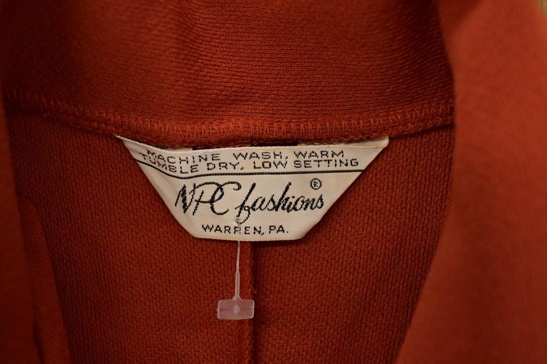 Vintage 1970s NPC Fashions Button Up Shirt Men's S from propervintagecanada