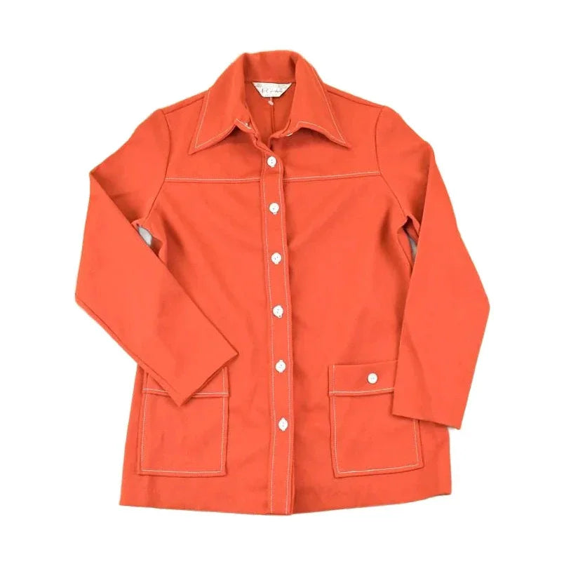 Vintage 1970s NPC Fashions Button Up Shirt Men's S from propervintagecanada