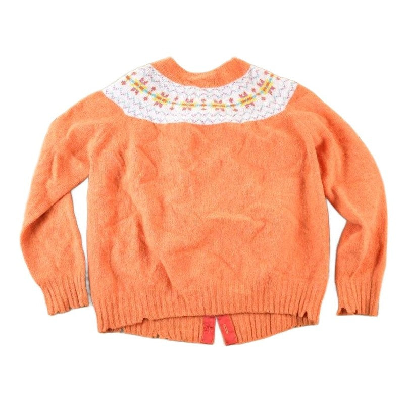 Vintage 1970s O'Connell's Pure New Wool Knit Abstract Pattern Button up Sweater Women's Large from propervintagecanada