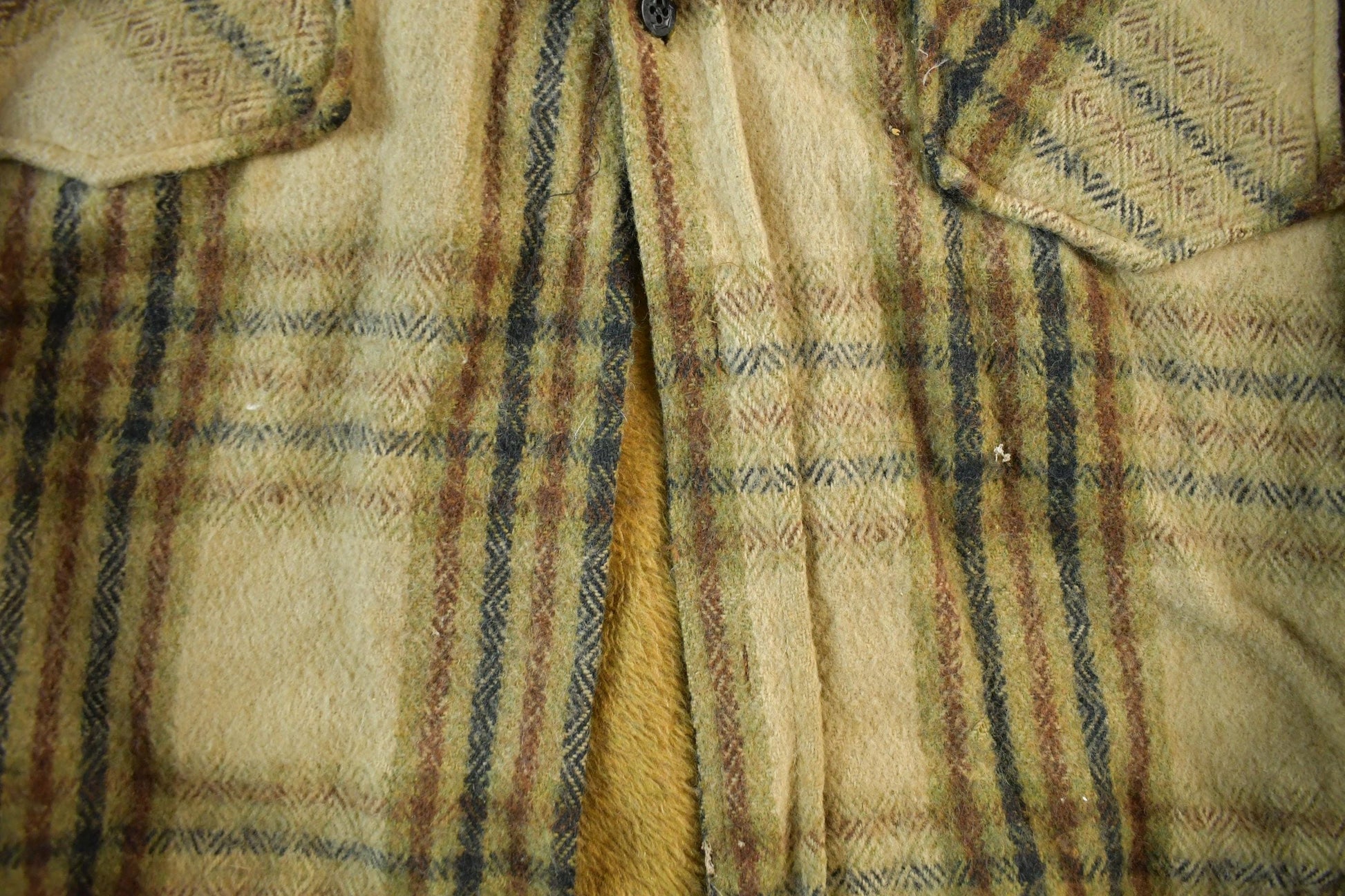 Vintage 1970s Oakbrook Sears Roebuck Wool Flannel Button Up Shirt Jacket Men's Small from propervintagecanada