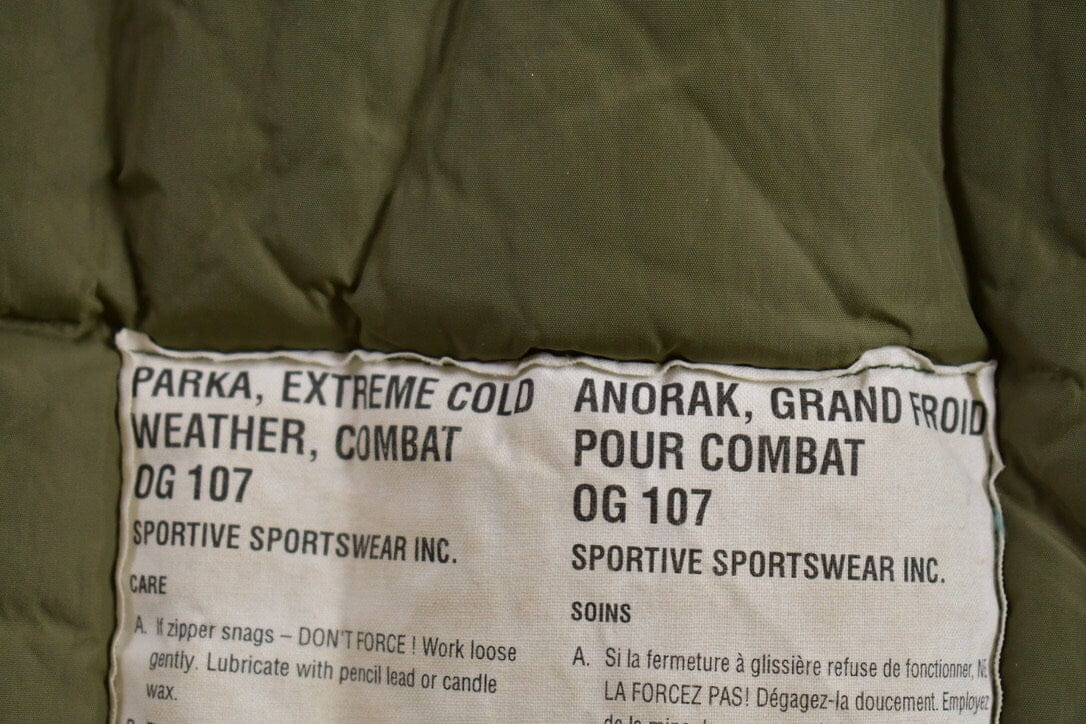Vintage 1970s OG 107 Extreme Cold Parka Custom Jacket Men's Large from propervintagecanada