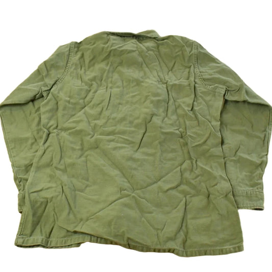 Vintage 1970s OG-107 Military Sateen Shirt Men's Medium from propervintagecanada