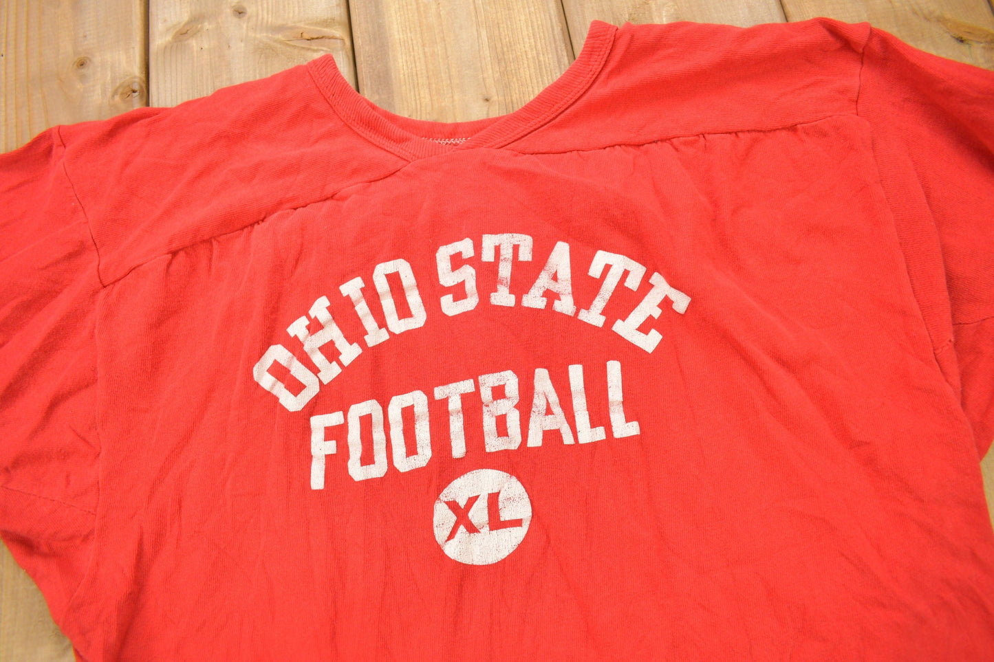 Vintage 1970s Ohio State Football Collegiate T-Shirt Men's Medium from propervintagecanada