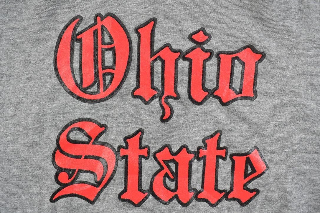 Vintage 1970s Ohio State University Old English Letter Collegiate Hoodie Youth Large from propervintagecanada